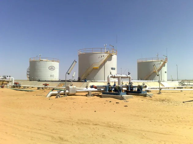 An oil installation in Egypt's Western Desert